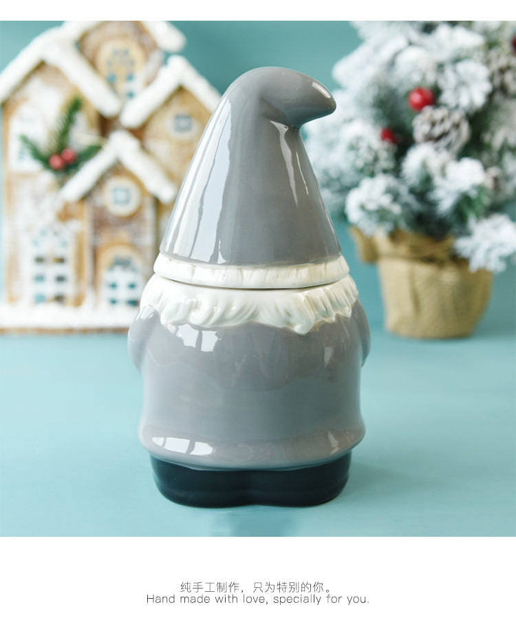 Christmas Ceramic Santa Cookie Jar